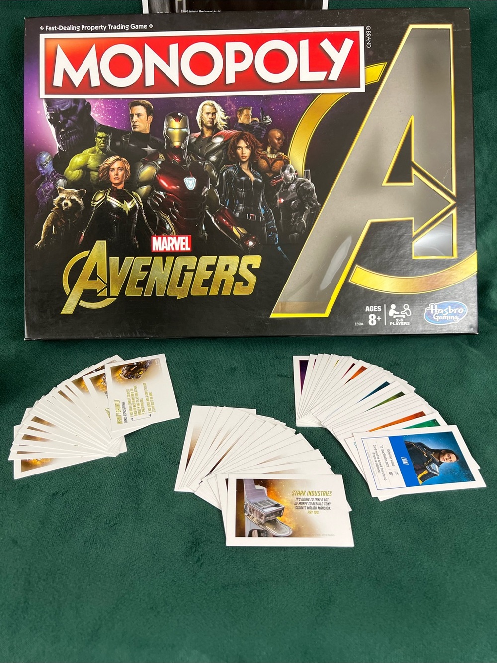 Monopoly MARVEL Avengers Replacement MONEY PACK and card set